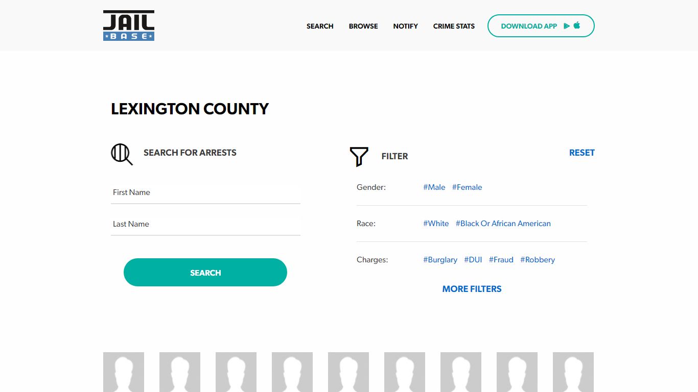 Lexington County Jail Inmate Search and Mugshots | JailBase